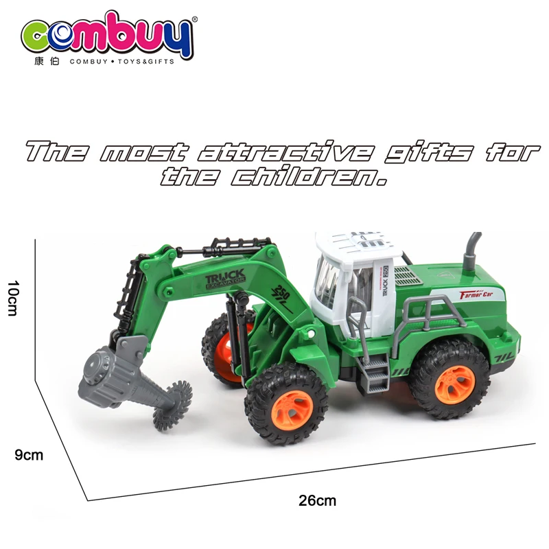 Green Remote Control 4CH Car Small Vehicle Farm Truck Toy