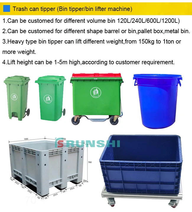 Garbage Trash Can Lift Elevator/garbage Trash Can Lift Machine Buy Garbage Trash Can Lift