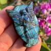 Blue labradorite angle