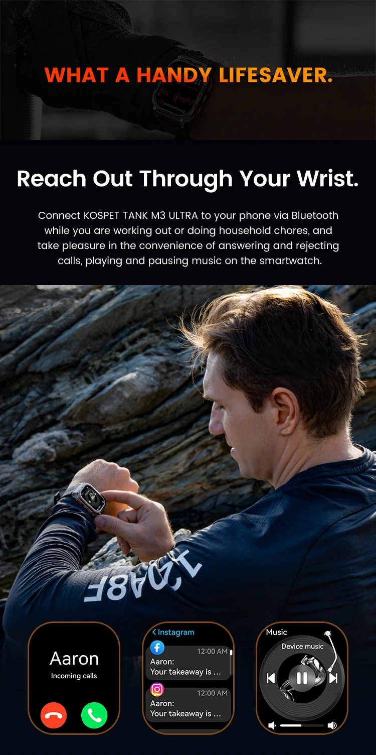 KOSPET TANK M3 Ultra Smart Watch