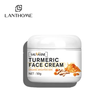 retinol facial moisturizer cream cosmetics anti acne aging whitening brightening dark spot remover cream turmeric face cream