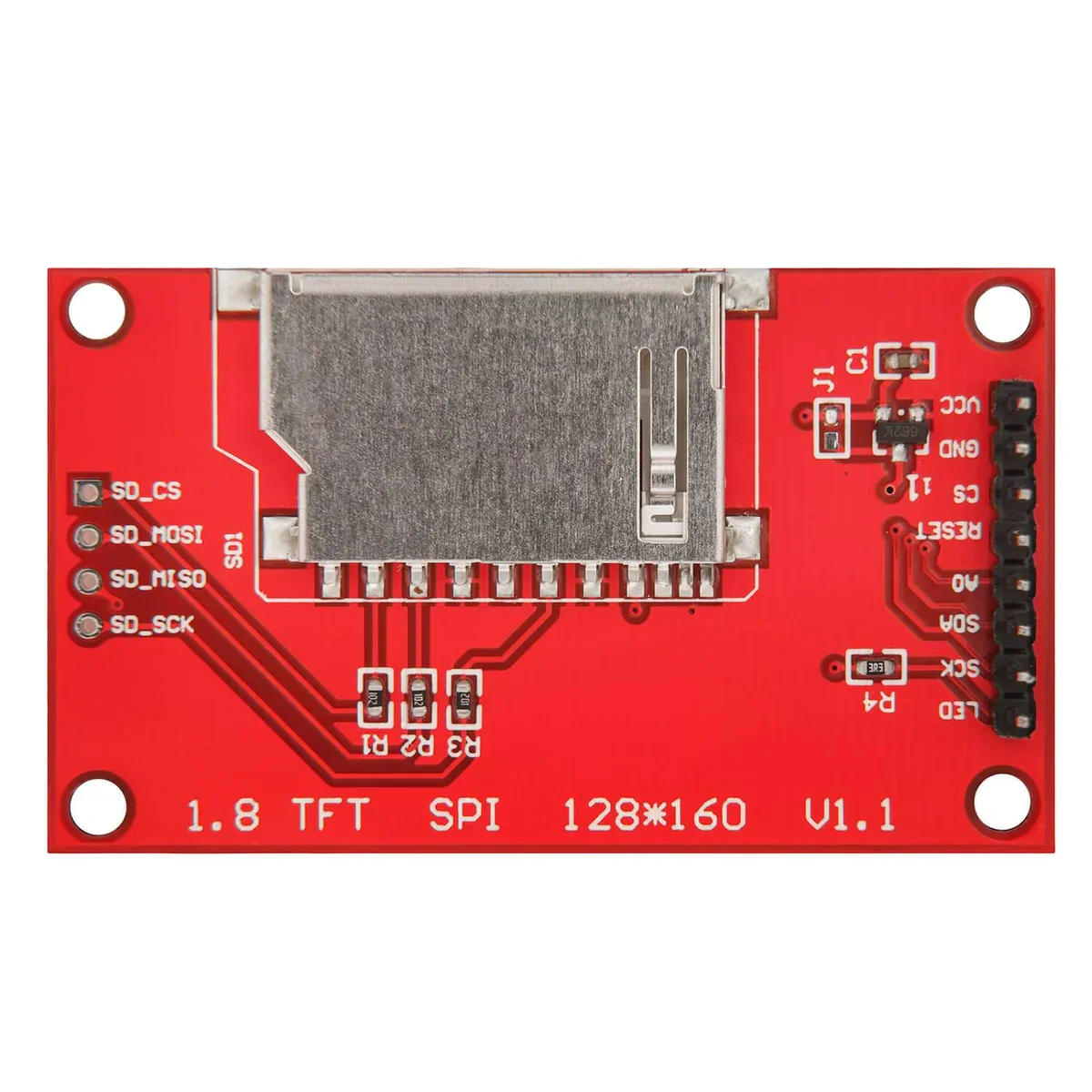 1.8 Inch TFT Display Screen Module SPI 1.77 Red PCB Board 128x160 1.8