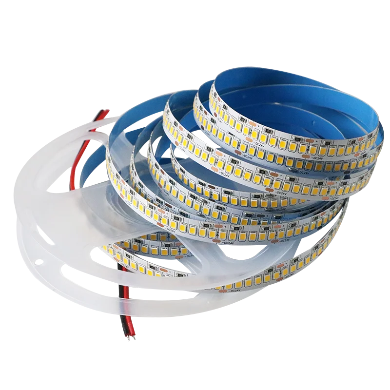 240LEDs Customizable LED Light Strip with SMD2835 24V Warm and Cold White Light for Garden IP65 Rated