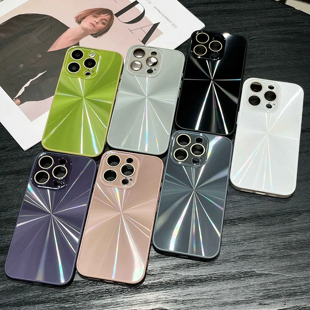 Чехол для телефона Cd Pattern Effect для Iphone 15 14 13 12 11 Xr Xs Max Pro Plus Tpu Cases Простой роскошный противоударный Sjk428 Laudtec  