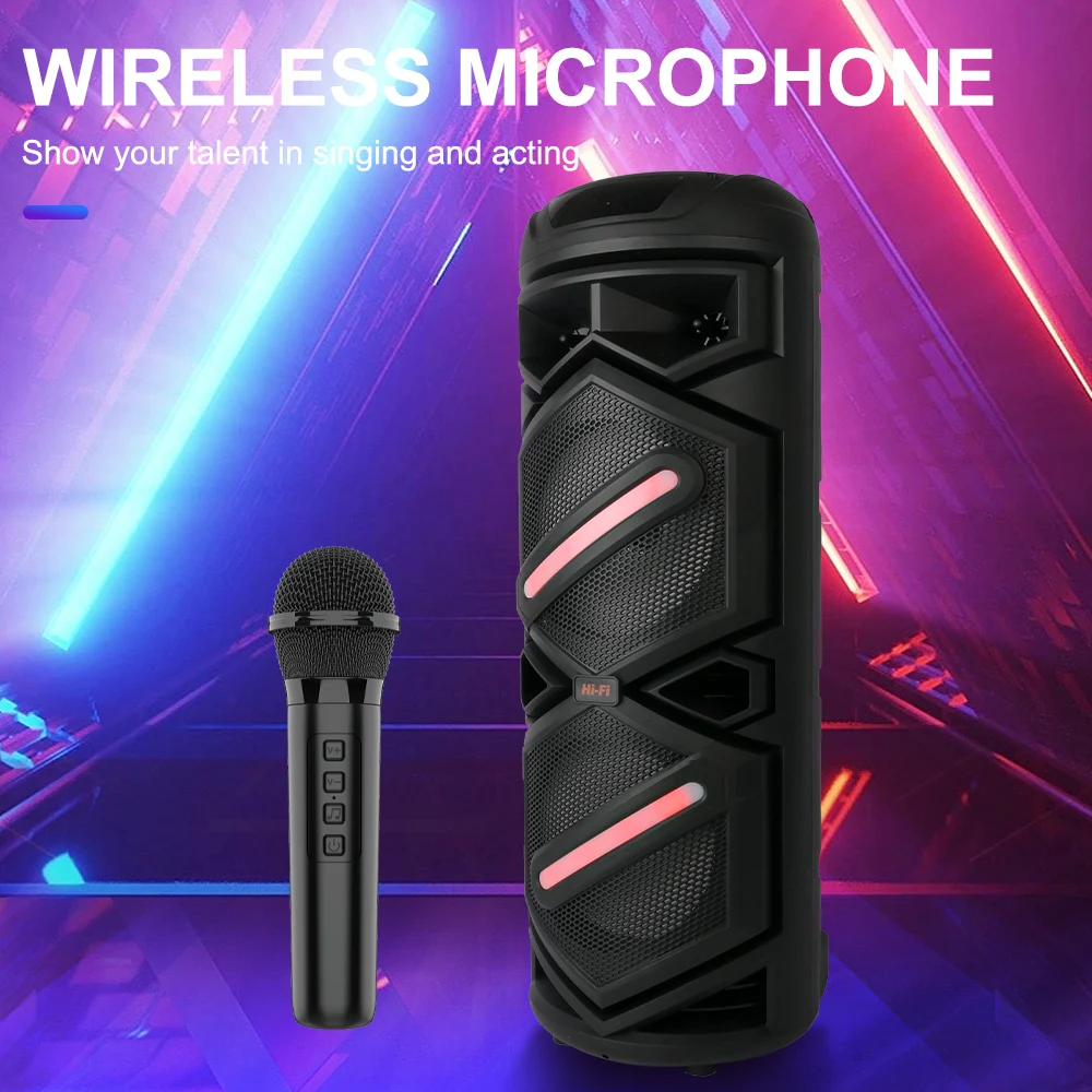 Sing-e ZQS8233 Dual 8-Inch Bluetooth Speaker for Karaoke
