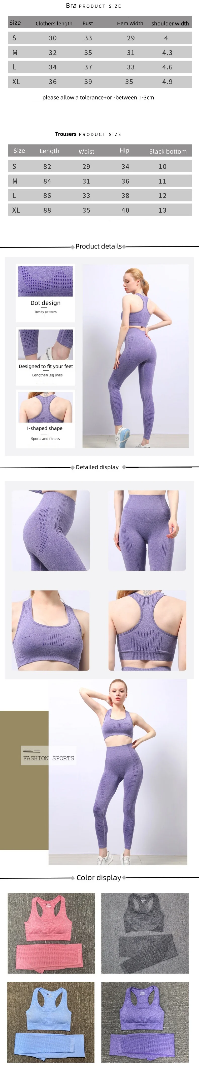 product factory wholesale women 2 piece outfits leggings sports bra long pants yoga wear set bra and leggings tights-56