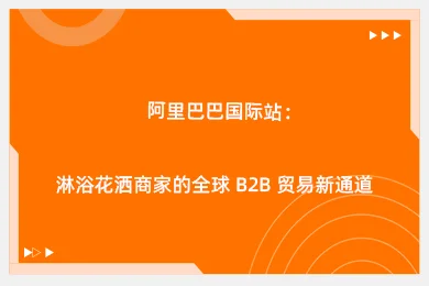 阿里巴巴国际站：淋浴花洒商家的全球 B2B 贸易新通道