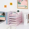 8126 Single-sided A5 Pink Five-tier File Holder