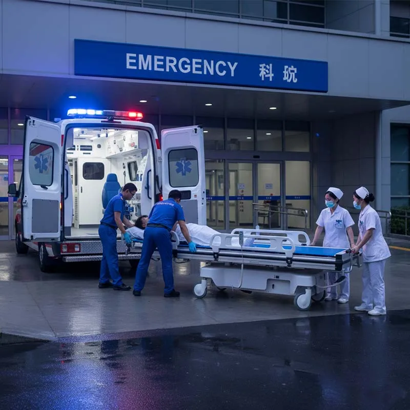 Електрична медицинска носила за транспорт, болнички кревет за хитну помоћ и прву помоћ