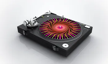Pyramid International AC/DC Tapis Antidérapant Tourne-Disque - Logo Officiel Pour DJ Et Collectionneurs Vinyles