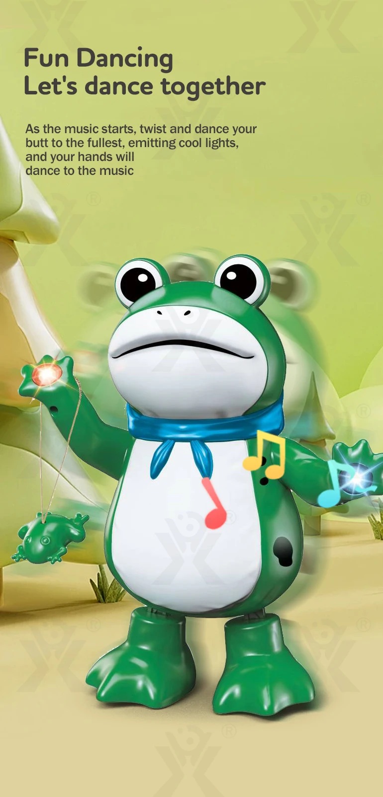 Chengji dancing frog toy educational interactive toys electric cartoon animal baby electric music dance doll toy
