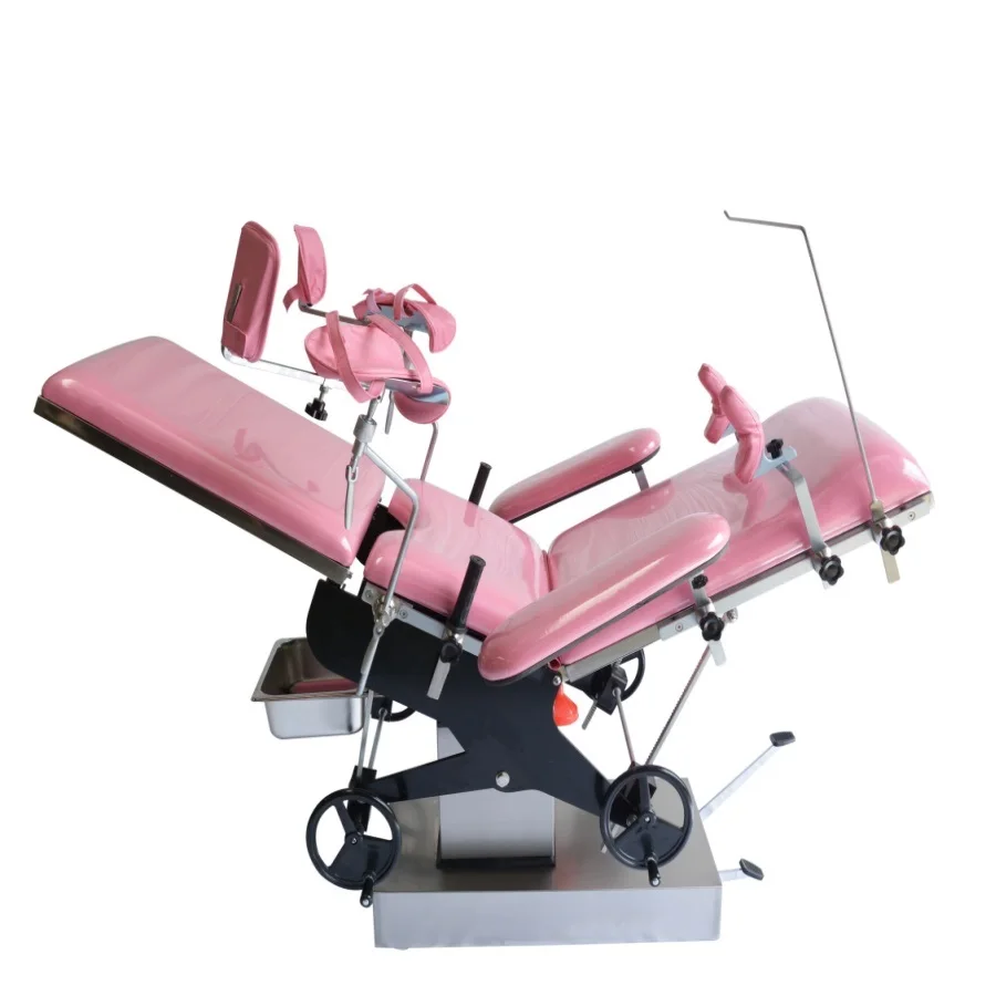 Hydraulic Manual Medical Delivery Table Gynecological Obstetric Labor Bed Antique Obstetric Birthing Table