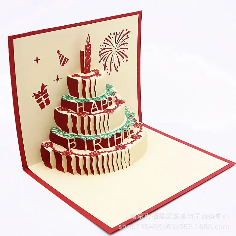 Carte D Anniversaire Personnalisee En 3d Avec Gateau Colore Petite Carte 3d Sculpture En Papier Ajoure Cadeau D Anniversaire Creatif Pour Enfants Personnalisation Buy Reative Cadeau D Anniversaire Personnalisation 3d Bande Dessinee Carte De Noel