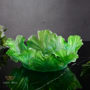 New Crystal Ramadan and Eid Glass Fruit Dessert Habitation Decoration Party Fruit Bowl Supplies