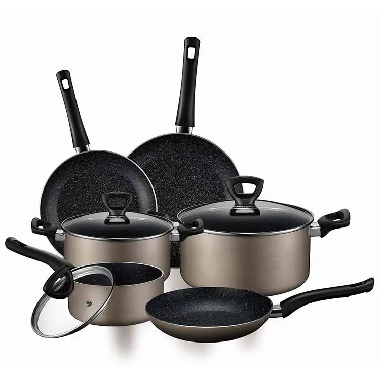 ASD Wholesale Big Pot Kitchen Cooking 5 Pieces Pots and Pans Cookware ...