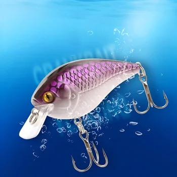 Factory Wholesale Short Lip Crankbait, Floating Bionic Hard Fishing Lure, Wobbler Hard Bait Fishing Tackle, 60mm/12g – Hard Lure – view 4