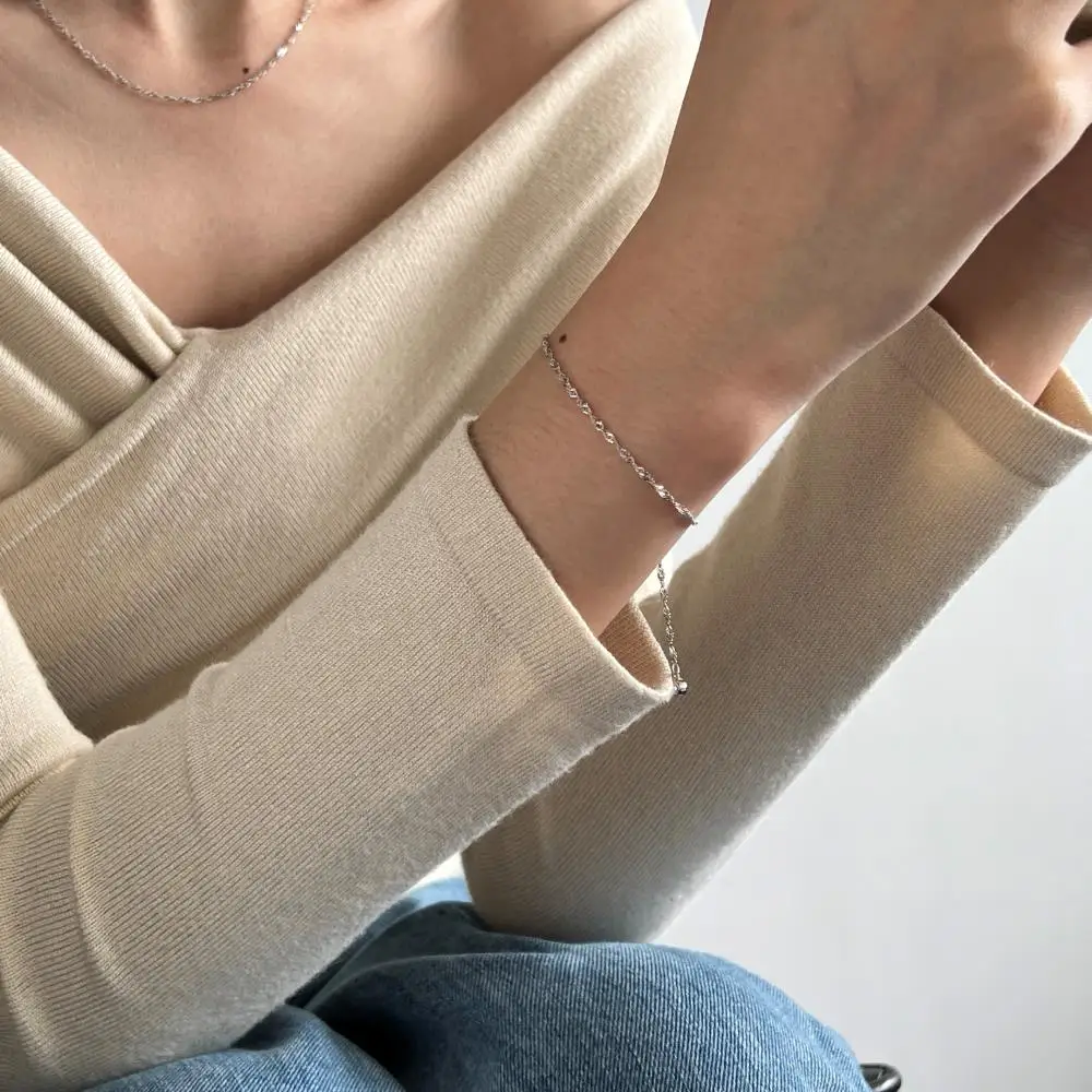 KAKODIY Luxury Boutique Jewelry Water Wave Bracelet Accessories Women's 925 Sterling Silver Jewelry Bracelet detail 6