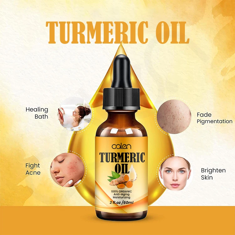 Set Private Label Whitening Turmeric Oil Anti-aging Dark Spot Turmeric ...