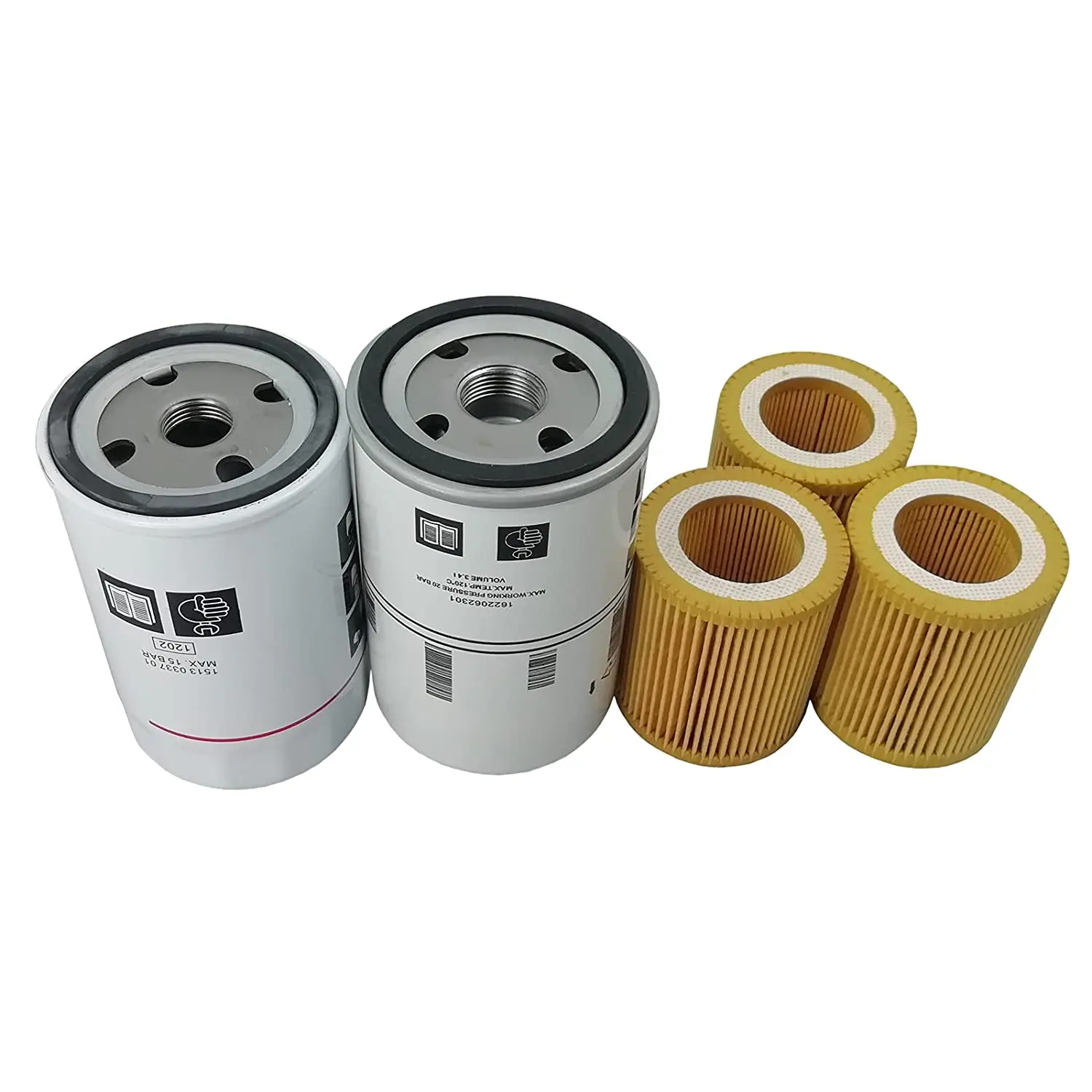 2901086501 Filter Kit Compatible with Atlas Copco Air Compressor Oil Separator 1622062301 Oil Filter 1513033701 Air Filter 16220