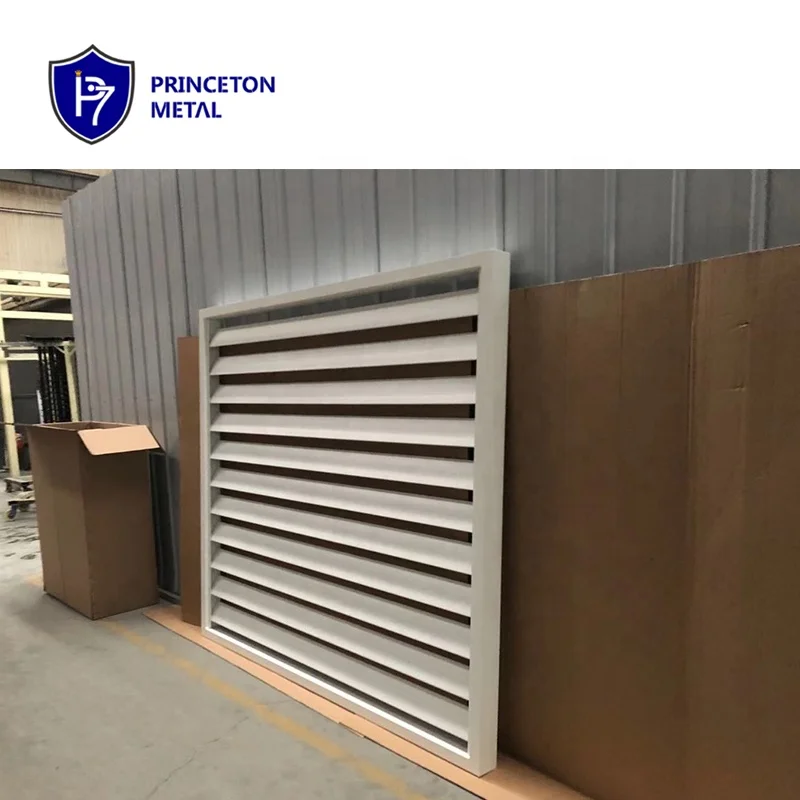 PRINCETON METAL Easy-to-Assemble Outdoor Privacy Decorative Aluminium Horizontal Louver Garden Fence System