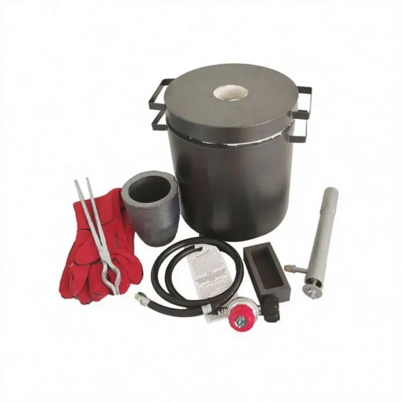 TEBAK  Small Metal Melting Furnace for Jewelry Casting - 1-10kg for Melting Copper, Gold, Silver and Aluminum.