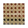 colorful Square Grid Bamboo Weaving (Double-Layer