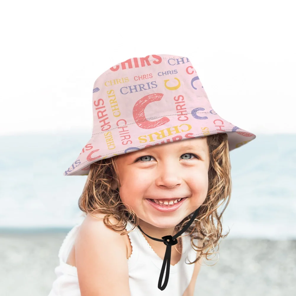 Dropshipping Customized Adjustable Baby Sun Hat Uv Protection Summer Bucket Hat Personalized Repeat Name Kids Wide Brim Hat Buy Personalized Baby Hats Boys Bucket Hat Child Bucket Hat Product On Alibaba Com