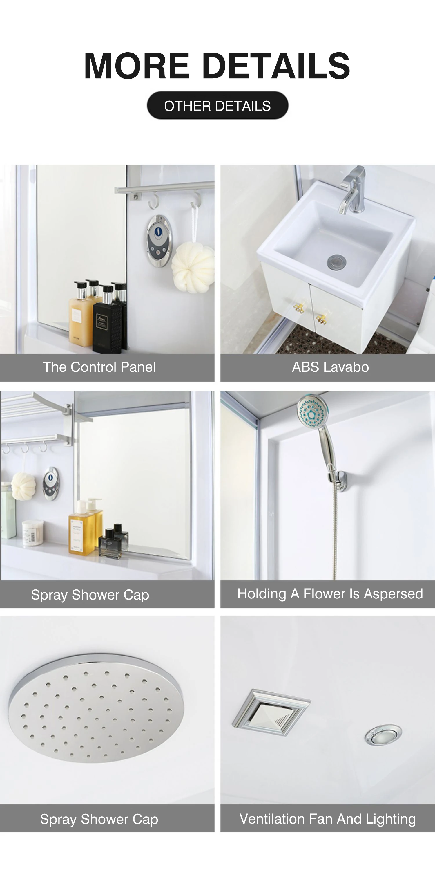 All In One Portable Prefab Sanitary Mobile Toilets Shower Room Modular ...