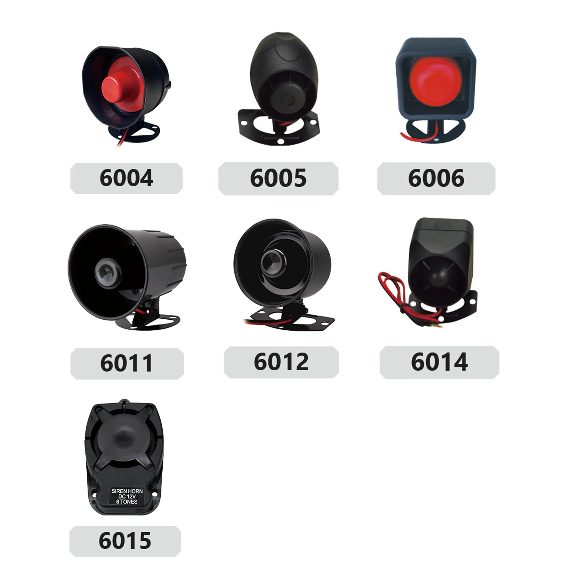 DC 12V 3 Tone Easy Car  Magic Car Siren Horn Speaker Color Optional Durable Auto 15 W 25 W Speaker Car Security Alarm