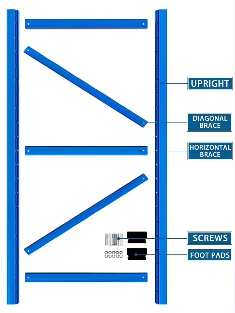 Shandong Heavy-Duty Multi-Level Stainless Steel Storage Shelving Unit Long Span Shelf and Rack supplier