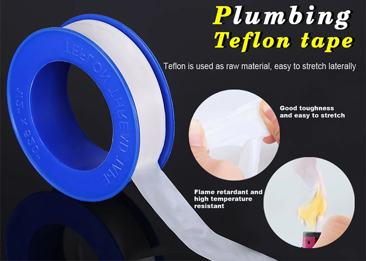 Faucet Waterproof Ptfe Teflonning Tape Ptfe Tape No Glue For Shower