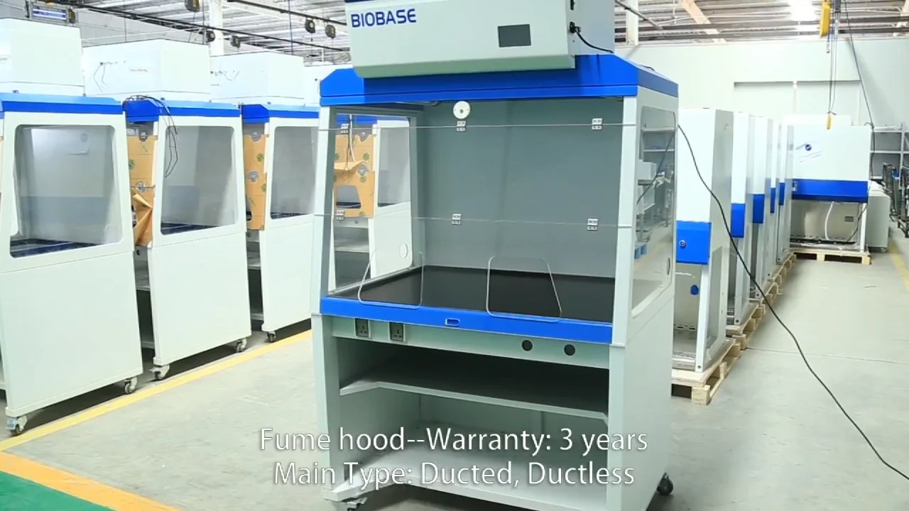 Biobase Ducted Fume Hood Motorized Front Glass Window With Adjustable