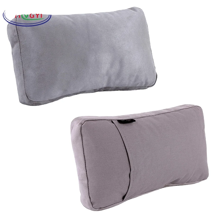 F094 мягкая поясничная подушка для поддержки спины, автомобильное сиденье, облегчение боли, портативная плюшевая Автомобильная нагревательная подушка