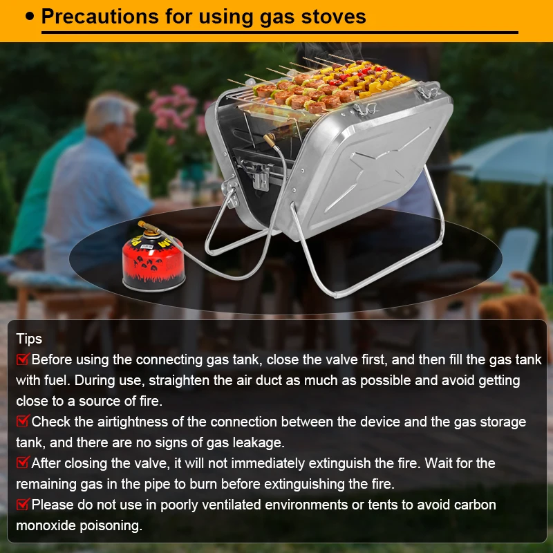 Commercial Korean Briefcase Smokeless Bbq Grill Table Portable Folding