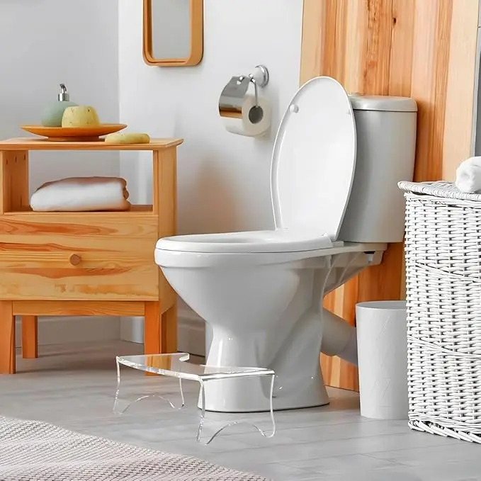 Acrylic Toilet Ergonomic Design Easy Assembly