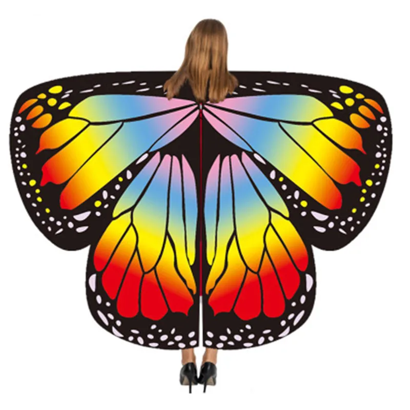 
Женские крылья-бабочки, шаль-бабочка, Женская сказочная накидка, наряд в стиле куклы, аксессуар для Хэллоуина, L0172 