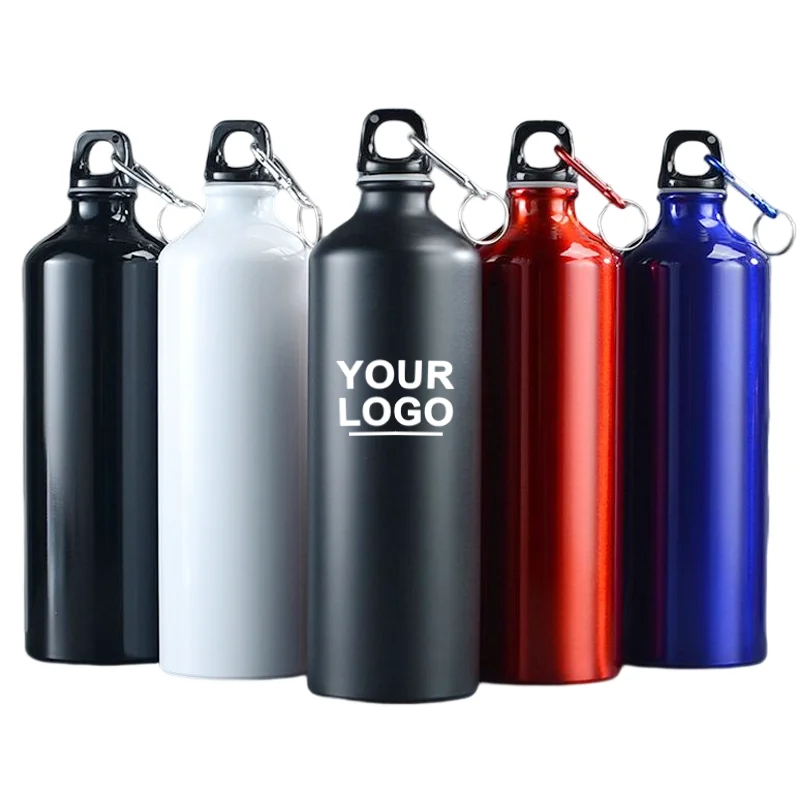 Customized cheap promotion water bottle with company logo outdoor sport aluminium or stainless steel water bottle for promotion