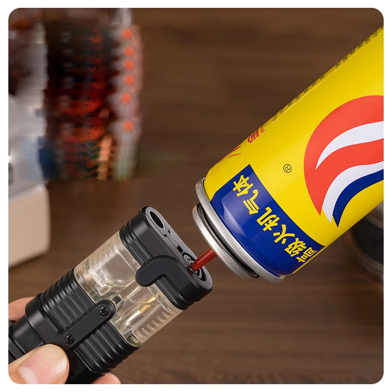 Fren Cigar Lighter Butane 3 Torch Jet Flame Lighter With Cigars Cutter  Punch Accessories Windproof Cigarette Lighter Gift Box| Alibaba.com