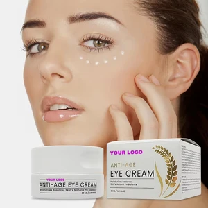 Hydrating Fragrance-free Rice Extract Eye Cream Cucumber Hyaluronic Acid Daily Under Eye Care Dark Circle Fading Anti-Puffiness