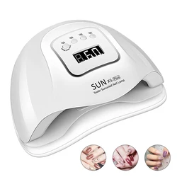 Профессиональная УФ-лампа для сушки гель-лака для ногтей, сушилка с 4 настройками и таймером для быстрой сушки, светодиодная УФ-лампа для ногтей, настольная лампа для салонов ногтей