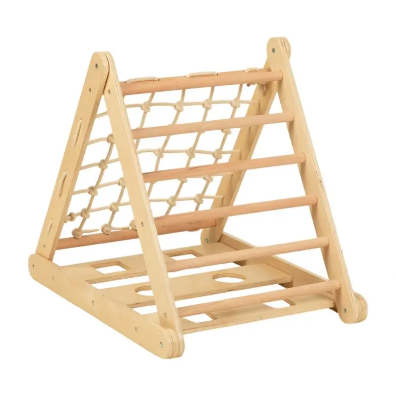 Wooden Small Indoor Double-sided Climbing Triangle Climbing Ladder