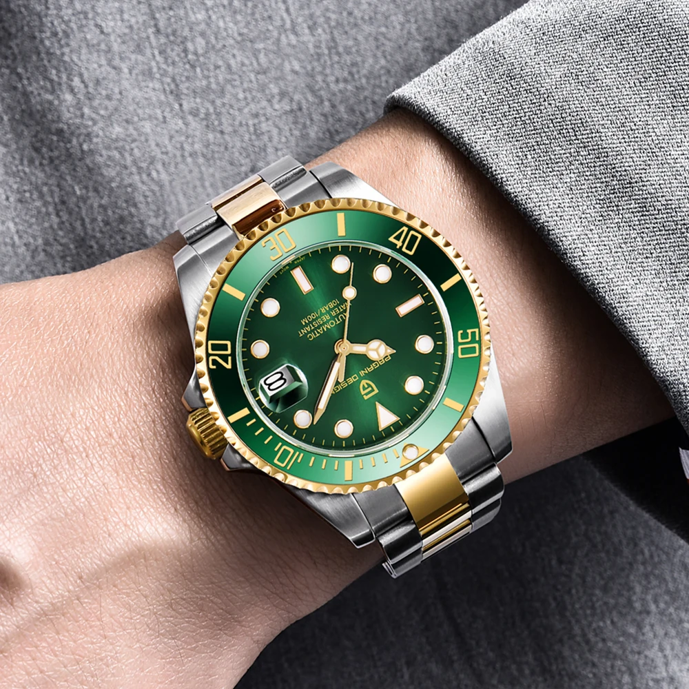 NEW PAGANI DESIGN PD-1639 Men Mechanical Watches Top Brand Luxury Ceramic  Bezel Nh35 Business Wrist Watch Men Relojes Hombre