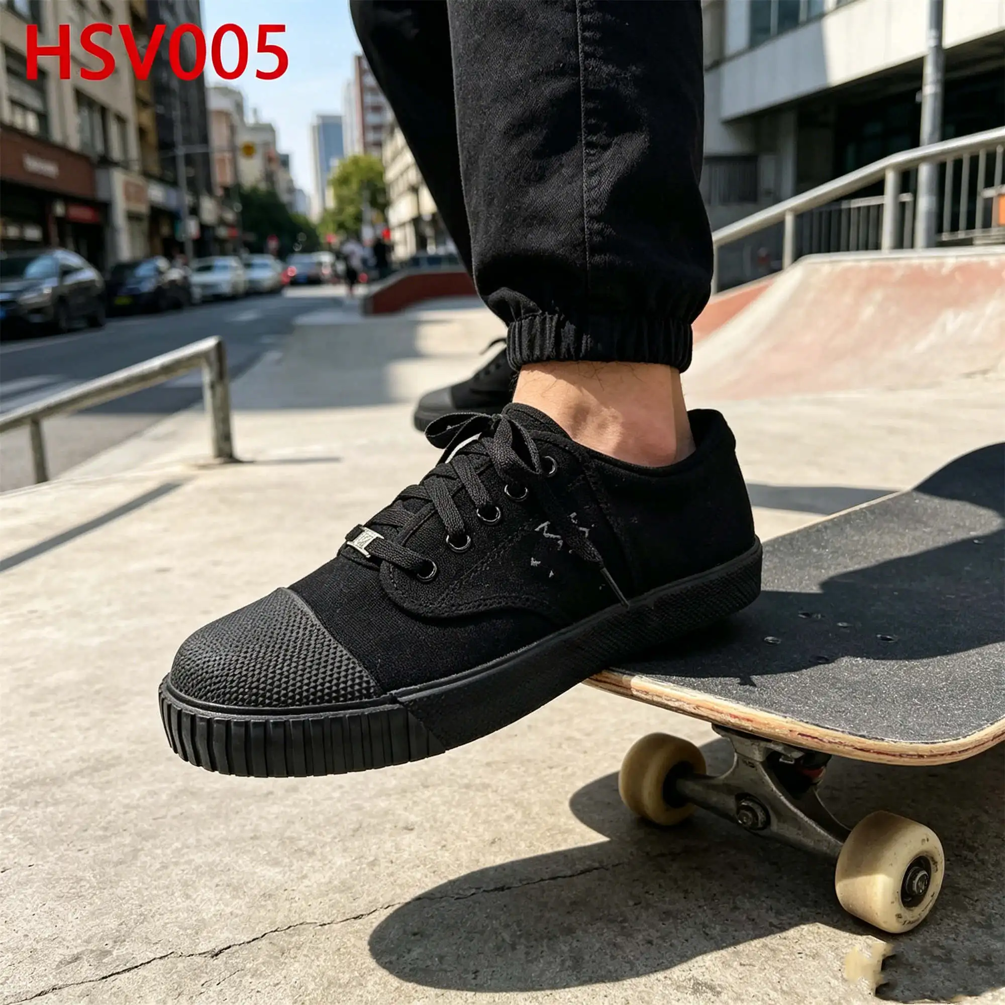 ZYF,Campus Commute Walking High-grade Canvas Upper Black/white Sneakers Vulcanized Construction Outsole Student Shoes HSV005