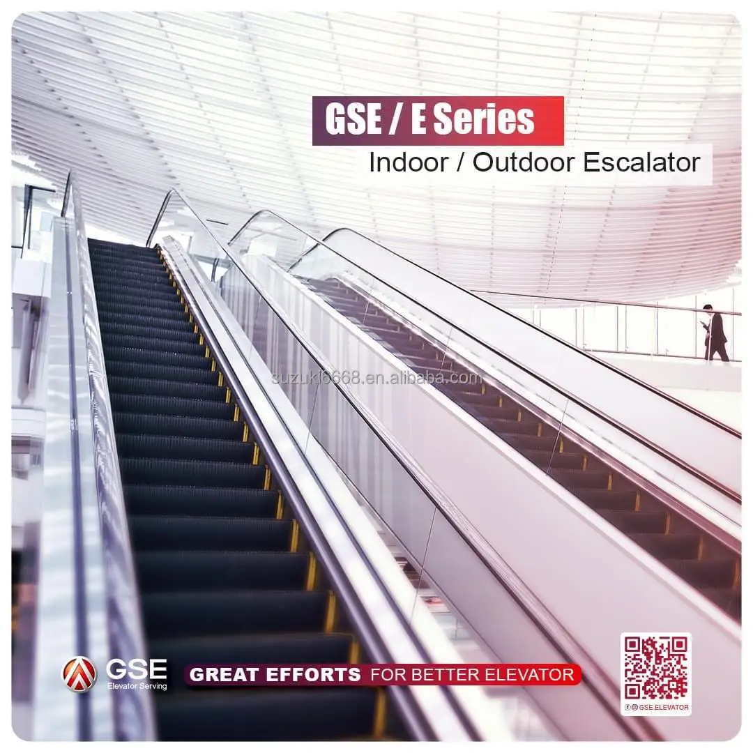广州工厂GSE高品质商业30/35度商场自动扶梯800毫米1000毫米阶梯室内自动扶梯价格| Alibaba.com