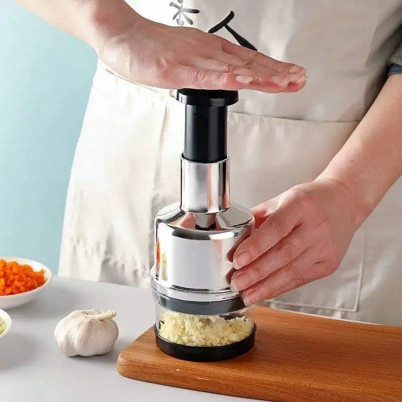 Beeman Kitchen Accessories Multifunction Hand Press Food Cutter Garlic Onion Nuts Grinde aperçu 2