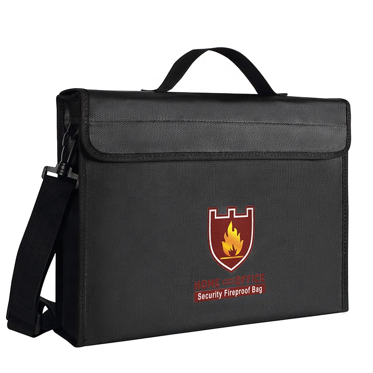 High Quality Fire Resistant Document Bag for Money Documents Laptop Fireproof Bag