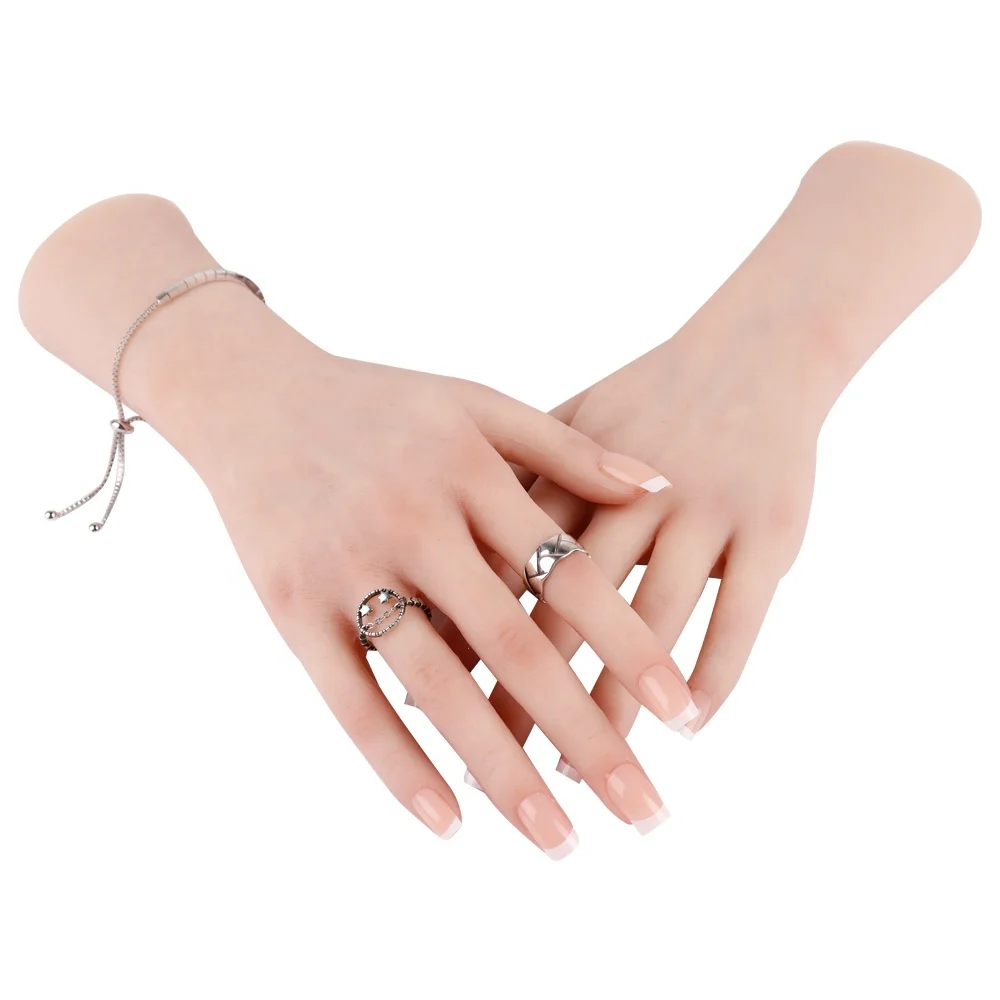 Realistic Silicone Hand Mannequin for Nail Practice or Jewelry Display  Shade 2 -  Denmark