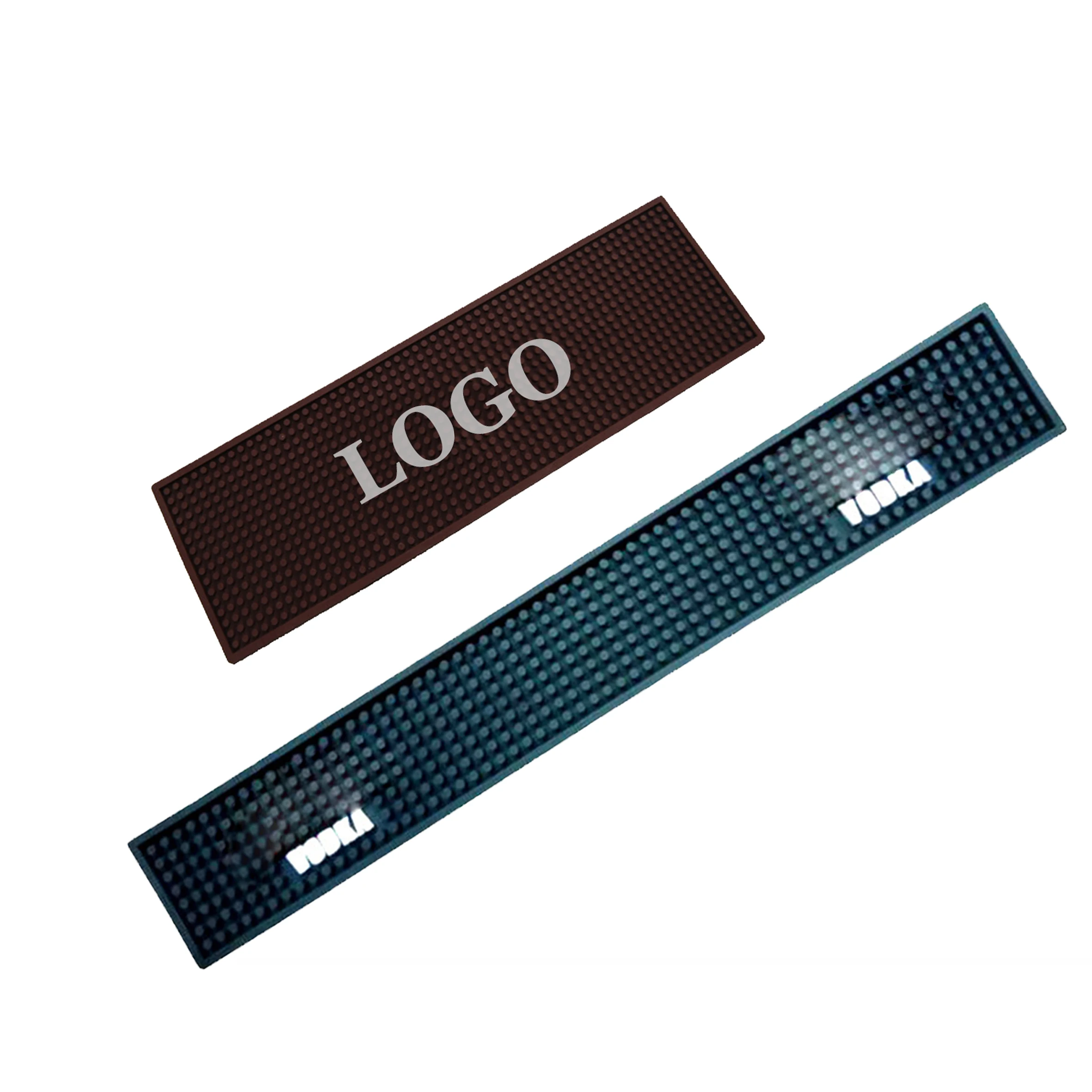 Wholesale Customized Blank Sublimation Bar Mat Anti-slip Rubber Bar Spil Mat With Your Logo