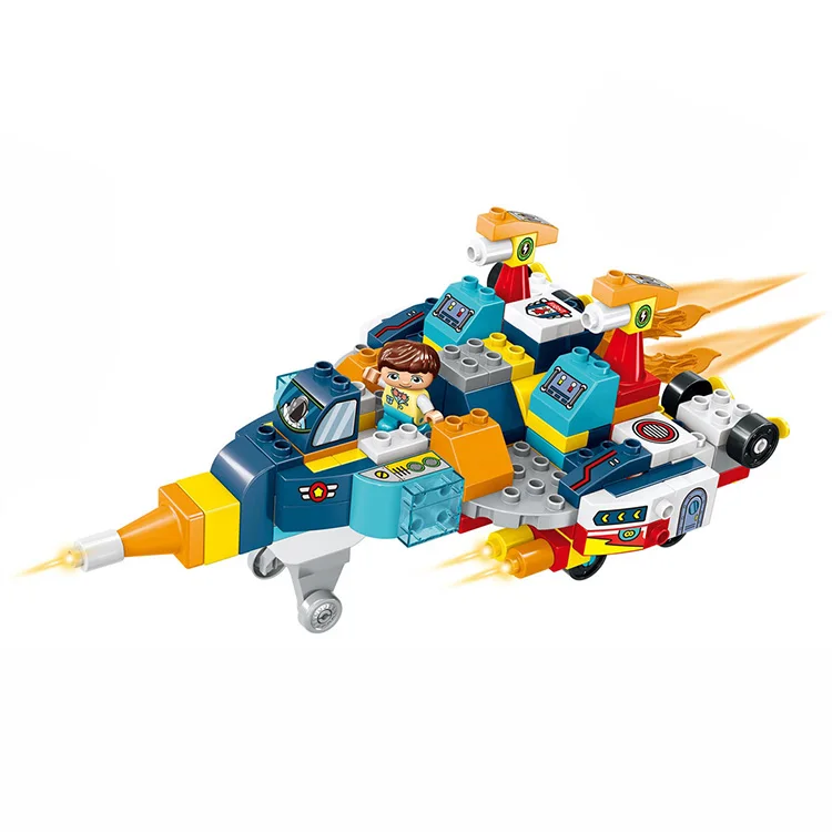 Factory New DIY Toy Building Block Space Set Multifunctional Education Plastic with House Creative Building Kids Storage Box ABS