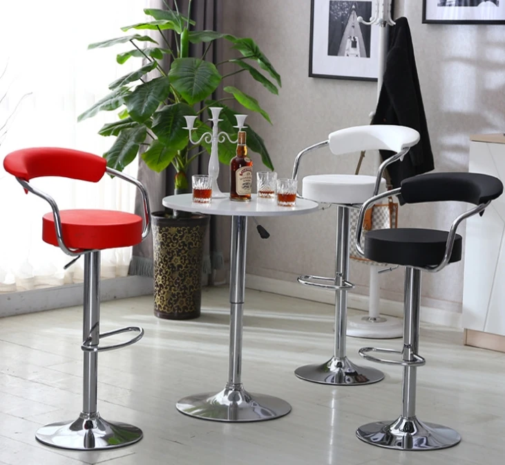 Chaise Adjustable Kitchen Island Stool Swivel Sillas Para bar